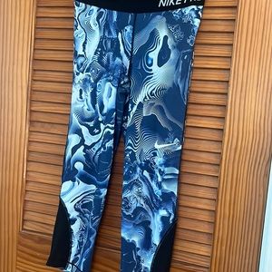 NIKE PROS!!! Blue and White Leggings
